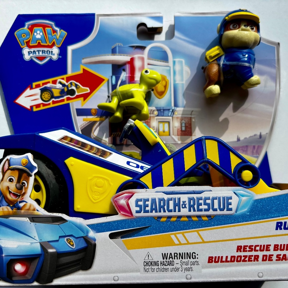 Paw Patrol search & Rescue Rubble Rescue Recycler w/ 2 figures NIB!